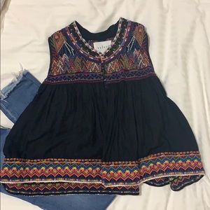 Embroidered top